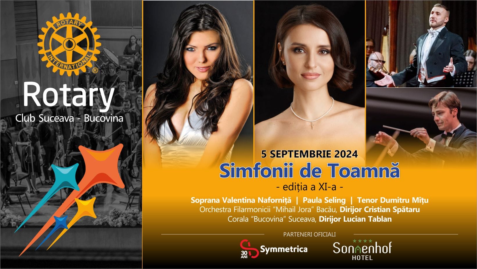 Rotary Club Suceava-Bucovina Anunță a XI-a Ediție a "Simfoniilor de Toamnă"