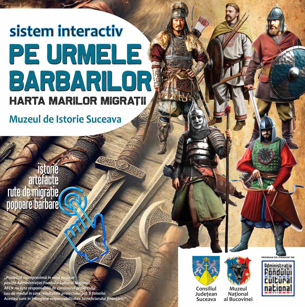 Harta interactivă a marilor migrații, acum disponibilă la Muzeul de Istorie Suceava