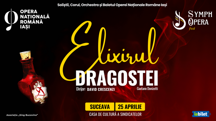 „Elixirul Dragostei”, spectacol de operă, încântă Suceava la SymphOpera Fest 2025