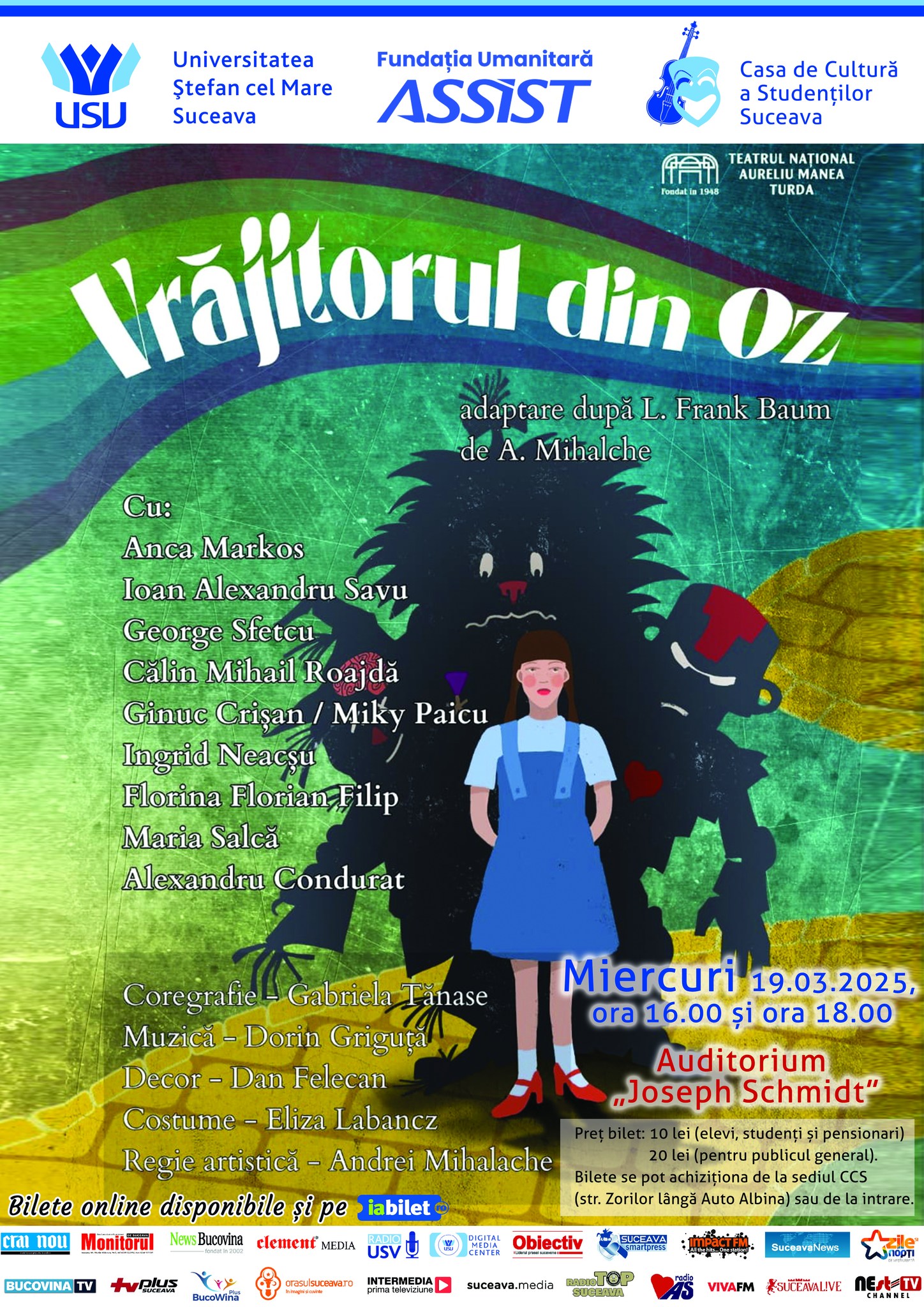 „Vrăjitorul din Oz” la Auditorium Joseph Schmidt