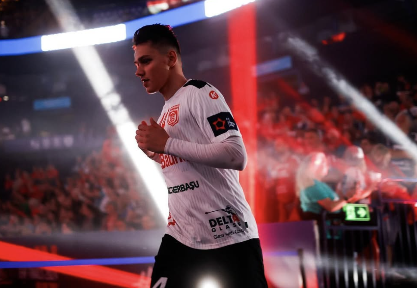 Daniel Stanciuc, handbalistul sucevean, conduce în scor pentru România împotriva Israelului.