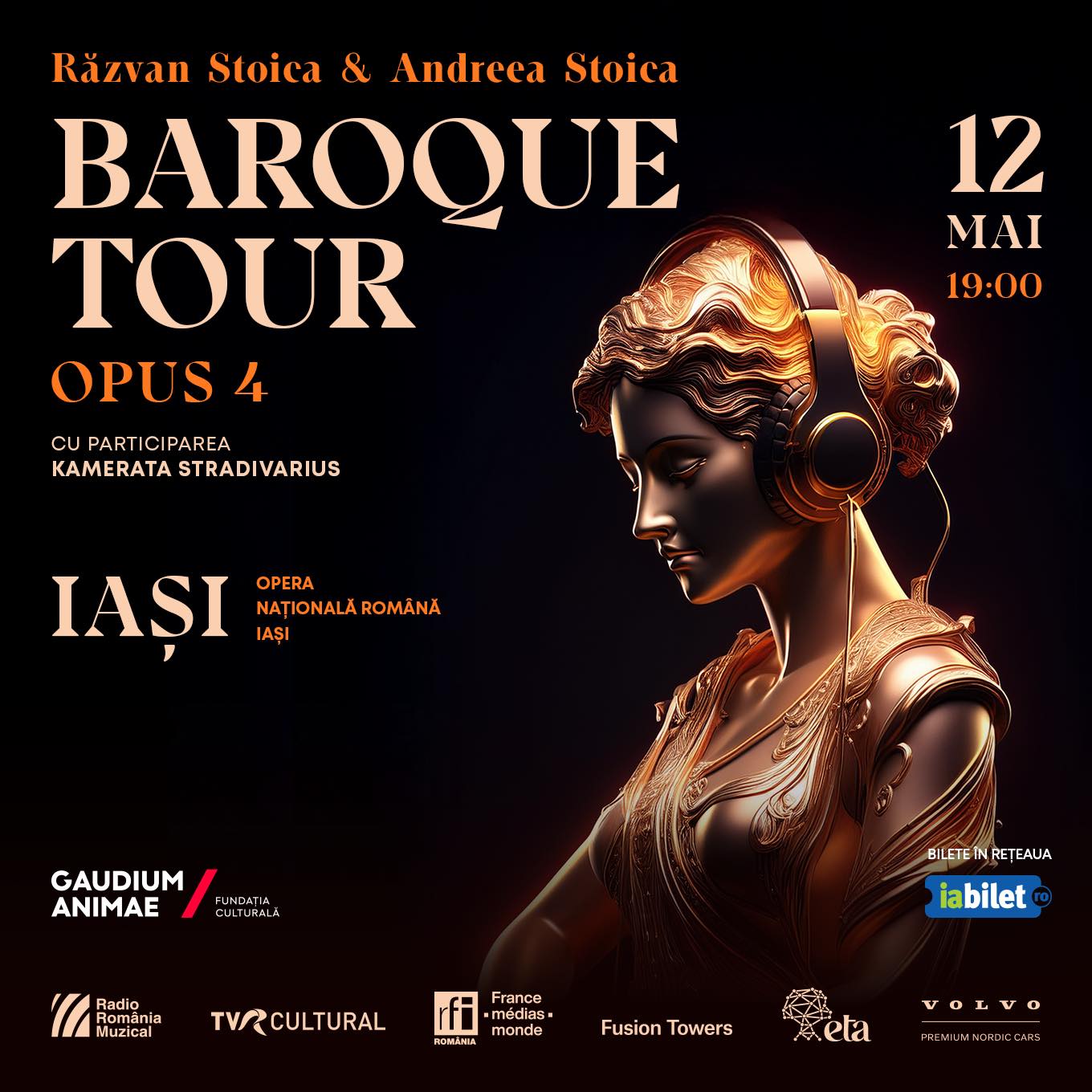 Turneul Național „Baroque Tour Opus 4” prezintă capodoperele lui Bach pe scenele din România.