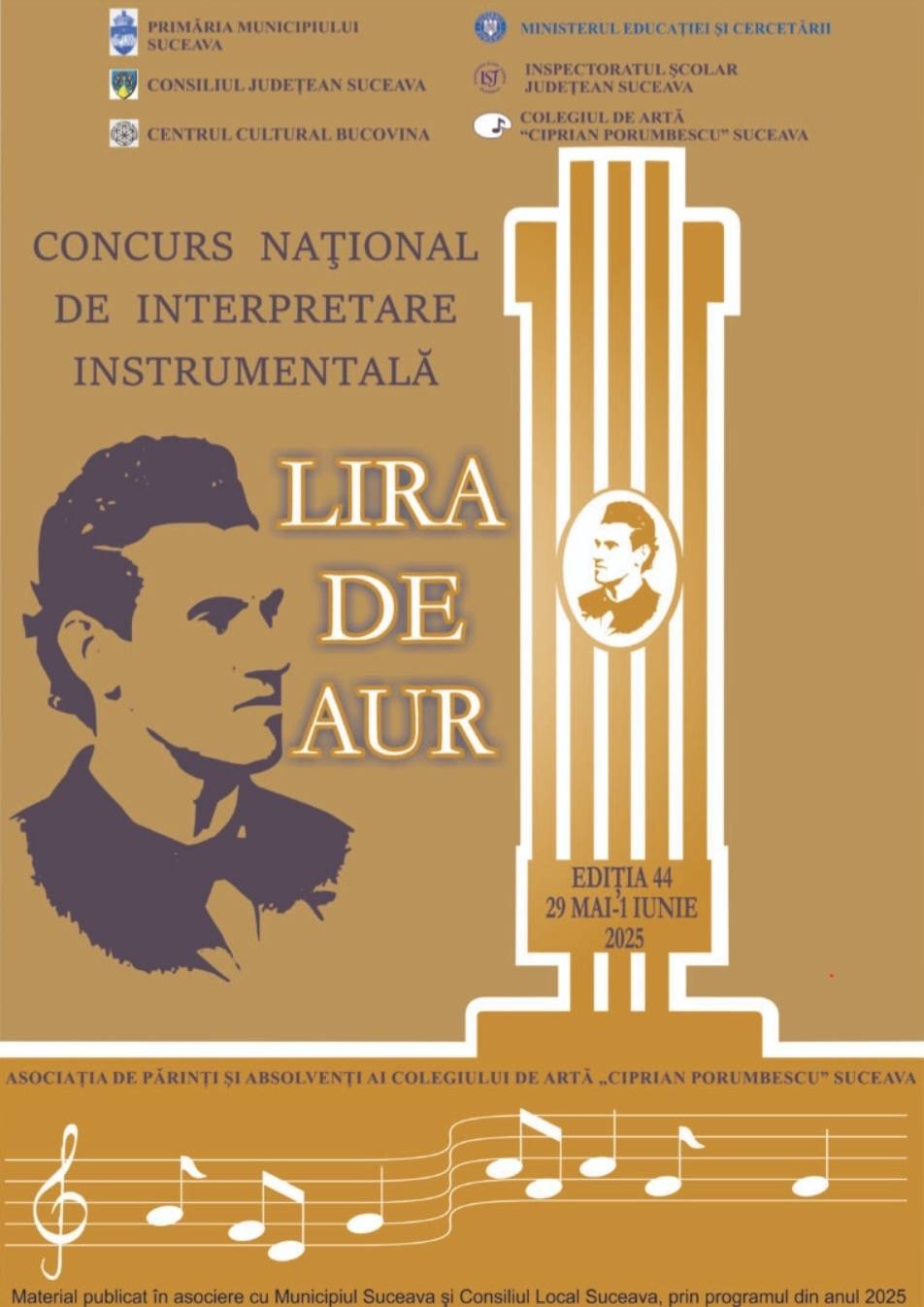 Ediția 2025 a competiției naționale de interpretare instrumentală „Lira de Aur” aduce aproape 400 de concurenți