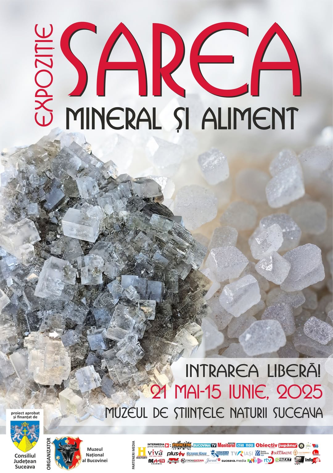 „SAREA – MINERAL ȘI ALIMENT” - Descoperă Expoziția Specială la Muzeul de Științele Naturii Suceava