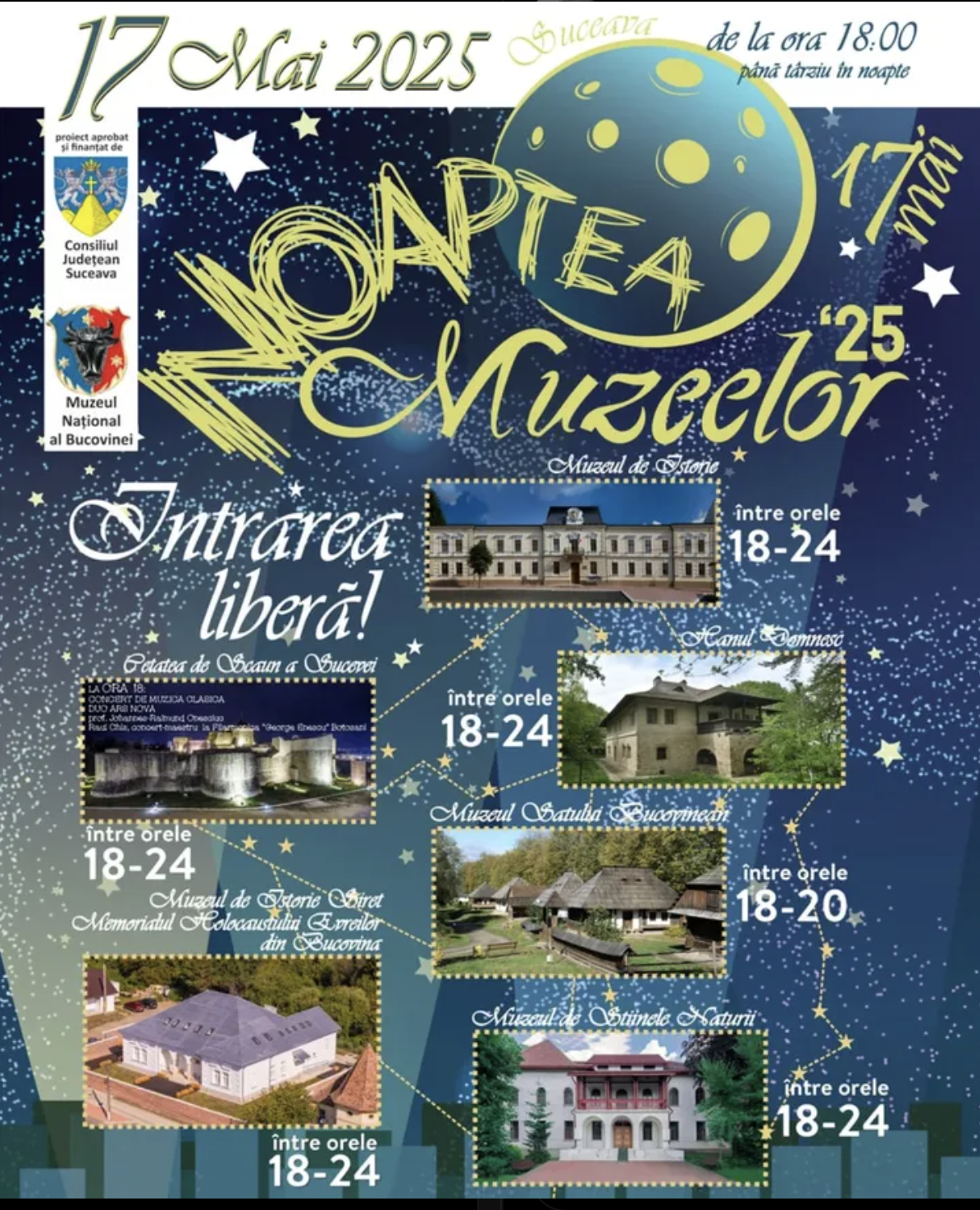 Ediția 2025 a NOPȚII MUZEELOR în Suceava – Oportunitatea Perfectă de a Explora Istoria și Tradițiile Locale Gratuit